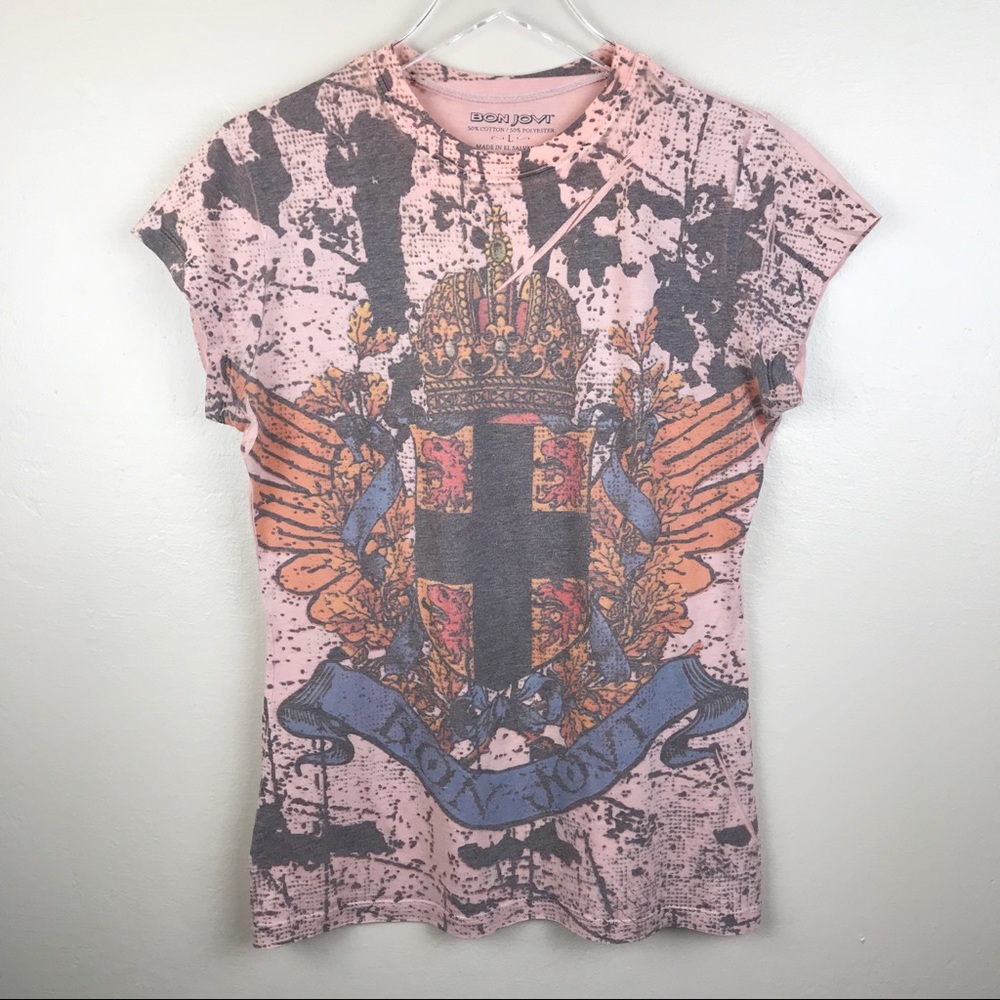 🌿 BON JOVI Graphic Tee Size L